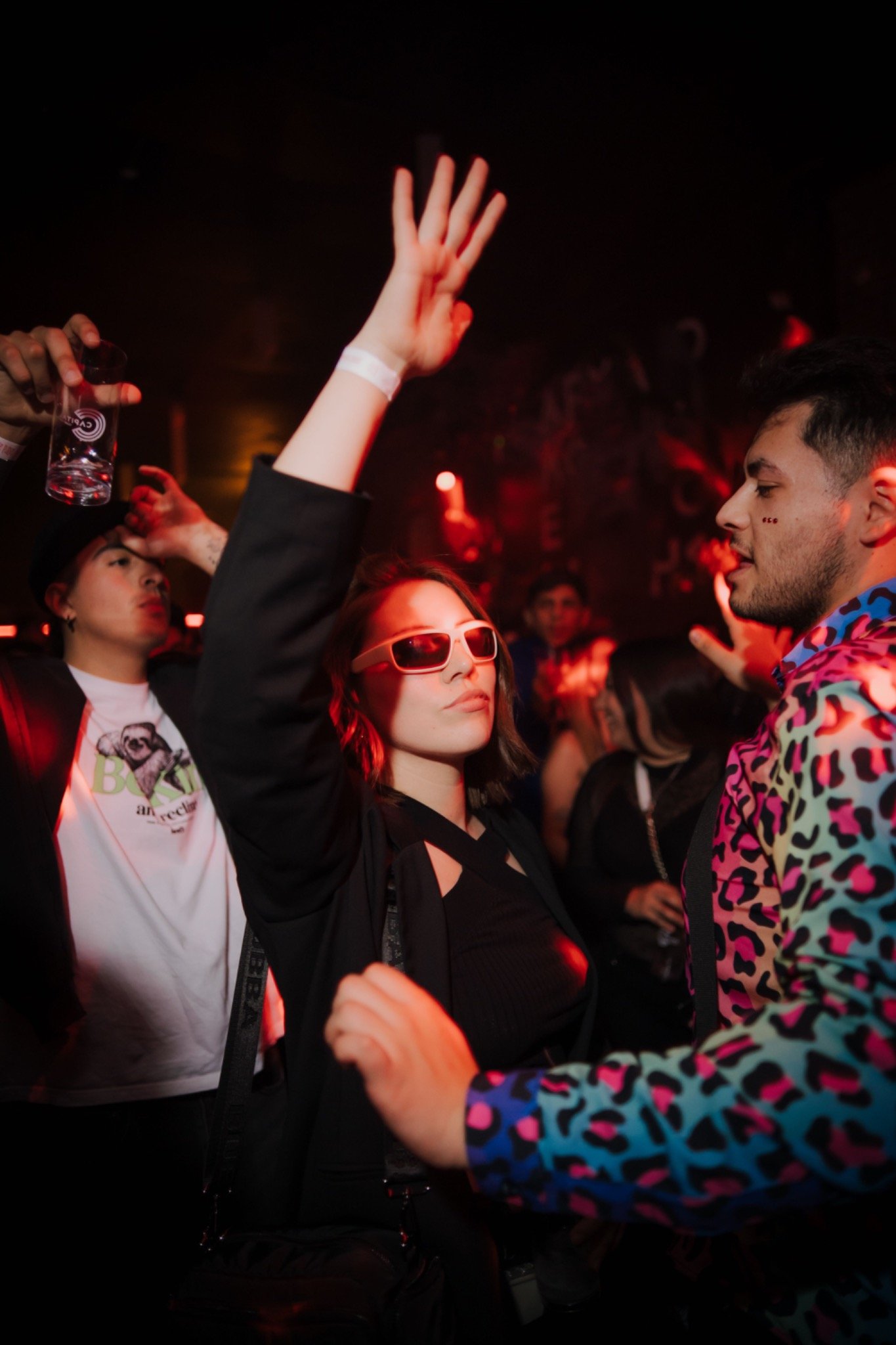 Nightlife crowd at a music event